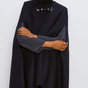 Zara wool cape coat premium quality size L